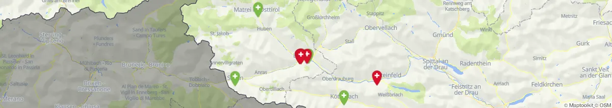 Kartenansicht für Apotheken-Notdienste in der Nähe von Obertilliach (Gemeinde, Tirol) (10)